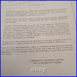 1956 Schwabacher Hardware Seattle WA Office Catalog No 22 Scotty Cameron Desk