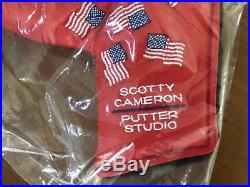 2002 Scotty Cameron Dancing US Flag Red Cover With Divot Tool New In Unopen Bag