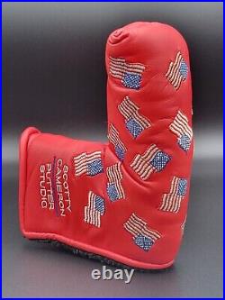 2002 Scotty Cameron Red Dancing Flag 911 Limited Edition Cover with Divot Tool