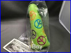 2003 Peace Scotty Cameron Putter Cover Lime Green New In bag With Tool