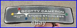 2003 Scotty Cameron 35 PROTOTYPE Newport 1.5 Studio Stainless Putter, Headcover