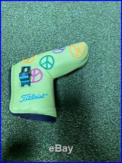 2003 Scotty Cameron Lime Peace Sign Putter Cover With Tool