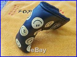 2007 Scotty Cameron Smiley Face Putter Headcover WithDivot Pivot tool Head cover