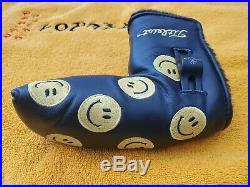 2007 Scotty Cameron Smiley Face Putter Headcover WithDivot Pivot tool Head cover