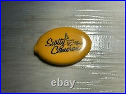 2009 Limited Scotty Cameron Golf Ball Marker Circle T Dog Tool Yellow case Used