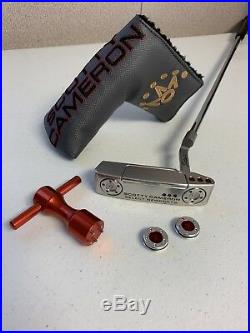 2018 Scotty Cameron Newport 2 Putter with Headcover, Tool, & Extra 5g Weights