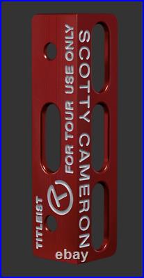 2021 Scotty Cameron Putting Path Tool Misted Bright Dip Red Circle T Tour Use CT