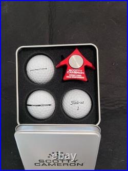 2022 Scotty Cameron Titleist Tin Holiday Release Aero Alignment Tool Kit Red