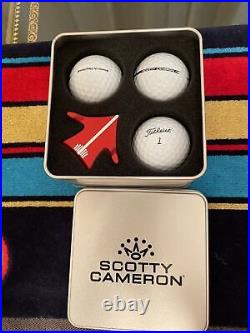 2022 Scotty Cameron Titleist Tin Holiday Release Aero Alignment Tool Kit Red PGA
