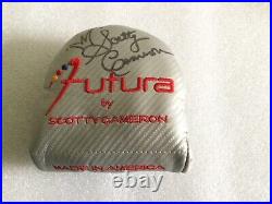 Autographed Scotty Cameron Golf Futura With Divot Tool Putter Headcover Head Cover