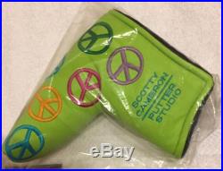 BNIB Scotty Cameron 2003 Lime Peace Sign Putter Headcover Cover with Pivot Tool