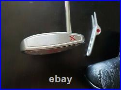 CLEAN SCOTTY CAMERON TITLEIST RED X MALLET PUTTER 34 WithHEADCOVER+ Divot Tool
