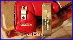 EXCELLENT Scotty Cameron Pro Platinum Mid Sur Putter& Headcover WithDivot Tool 34