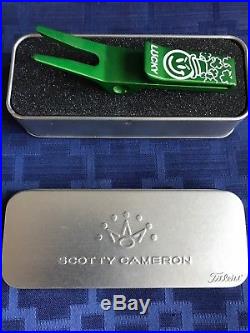 EXTREMELY RARE Scotty Cameron Shamrock Grinder Bright Dip Green Lucky Divot Tool