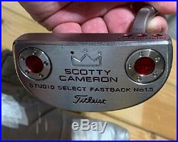 GREAT! 35 Scotty Cameron Studio Select Fastback 1.5 + Extra Weights & Tool