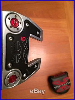 LH 38 inch Scotty Cameron X 5 Putter with Dual Balance grip. Extra weights/tool