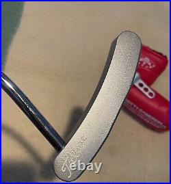 Left Handed Scotty Cameron Studio Stainless Big Sur Putter-Mint Headcover + Tool