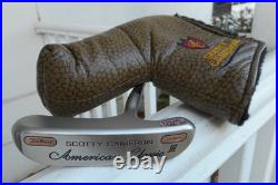Mint Scotty Cameron Classic III Flange Putter Leather Grip, Cover & Divot Tool