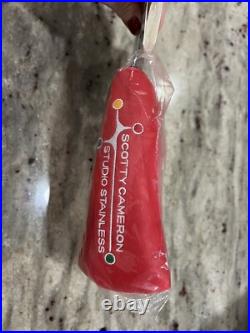 NEW 2002 Scotty Cameron Titleist Studio Stainless Putter Head Cover & Pivot Tool NEW 2002 Scotty Cameron Titleist Studio Stainless Putter Head Cover & Pivot Tool