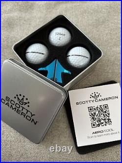 NEW SCOTTY CAMERON GALLERY Aero Alignment Tool Kit Turbo Blue PRO V1 Golf Balls