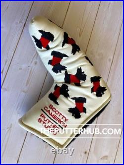NEW Scotty Cameron 2002 White Dancing Scotty Dog with Pivot Tool Putter Head Cover