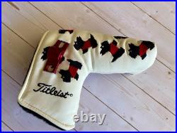 NEW Scotty Cameron 2002 White Dancing Scotty Dog with Pivot Tool Putter Head Cover