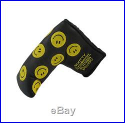 NEW Scotty Cameron 2007 Smiley Face Black/Yellow Putter Headcover with Divot Tool