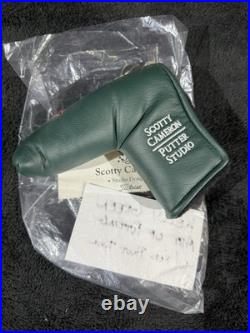 NEW Scotty Cameron Headcover Dark Green Art of Putting with Red Pivot Tool NEW Scotty Cameron Headcover Dark Green Art of Putting with Red Pivot Tool