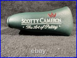 NEW Scotty Cameron Headcover Dark Green Art of Putting with Red Pivot Tool