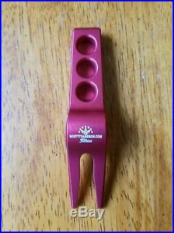 NEW Scotty Cameron Red CT Large Circle T Clip Pivot Divot Tool Rare Tour issued