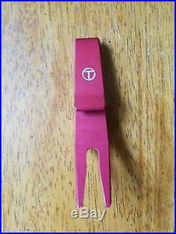 NEW Scotty Cameron Red CT Small Circle T Clip Pivot Divot Tool Rare Tour issued