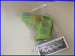 NIB RARE Scotty Cameron 2003 Green/Lime Peace Sign Headcover with PIVOT TOOL