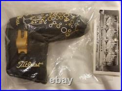 NIB SCOTTY CAMERON 2004 LIMITED EDITION CHEERS HEADCOVER WithGOLD PIVOT TOOL