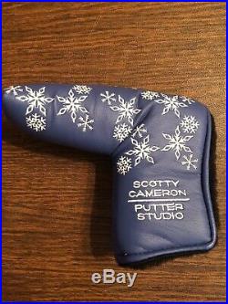 NOOB Scotty Cameron 2005 Snowflake Blue Putter Headcover WithSilver Pivot Tool