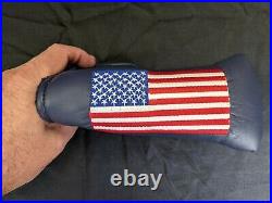 NWOB 2002 Scotty Cameron 9/11 Blue Large American Flag Head cover with tool