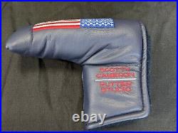 NWOB 2002 Scotty Cameron 9/11 Blue Large American Flag Head cover with tool