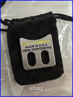 NWT SCOTTY CAMERON GALLERY Ball Alignment Tool Yellow & Purple w Pouch Golf