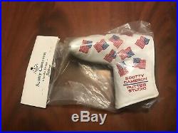 New 2002 Scotty Cameron 9/11 Dancing USA Flag White Blade HC w Pivot Tool In Bag