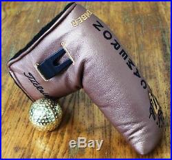 New 2003 Scotty Club Cameron Memb Putter Headcover Cover with Tool Dark Copper