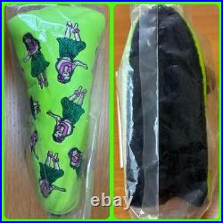 New 2004 Scotty Cameron Hula Girl Lime Green Putter Headcover with Pivot Tool Rare