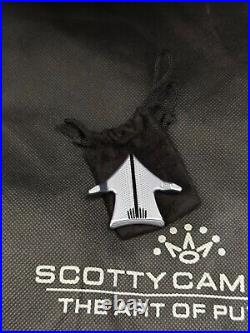 New Rare Scotty Cameron Gallery AERO BALL MARKER & ALIGNMENT TOOL Gray With Pouch