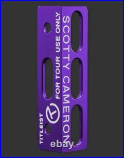 New Scotty Cameron Circle T Bright Dip Purple / White Putting Path Tool Gallery