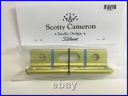 New Scotty Cameron Circle T Misted Bright Dip Yellow Gold Putting Path Tool Pga