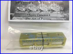 New Scotty Cameron Circle T Misted Bright Dip Yellow Gold Putting Path Tool Pga