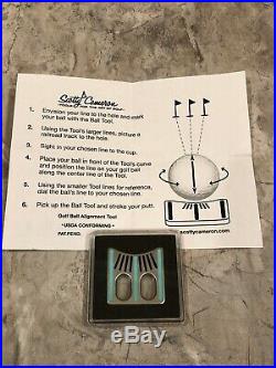 New-Scotty Cameron Gallery Ball Marker Alignment Tool Tiffany Blue Circle T Tour