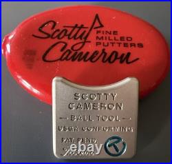 New Scotty Cameron Japan Only M&g Bull Dog Ball Tool Marker Coin Circle T Tour