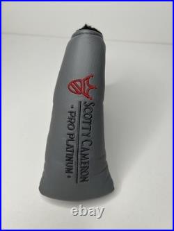 New Scotty Cameron Pro Platinum Red Fill Headcover withnew divot tool