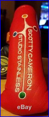 New Scotty Cameron Studio Stainless CT Tour Only Putter Headcover WithDivot Tool