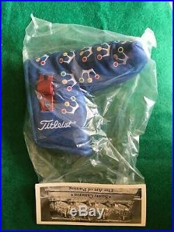 New Scotty Cameron Titleist 2002 Blue Mini Crown Cover, with divot tool. NIB