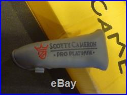New Scotty Cameron Titleist Putter Head Cover Pro Platinum W Tool Rare New